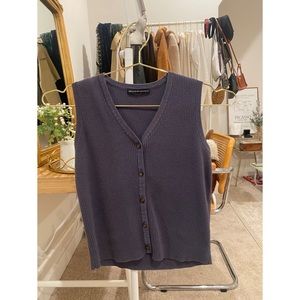 Brandy Melville Sweater Vest in Navy